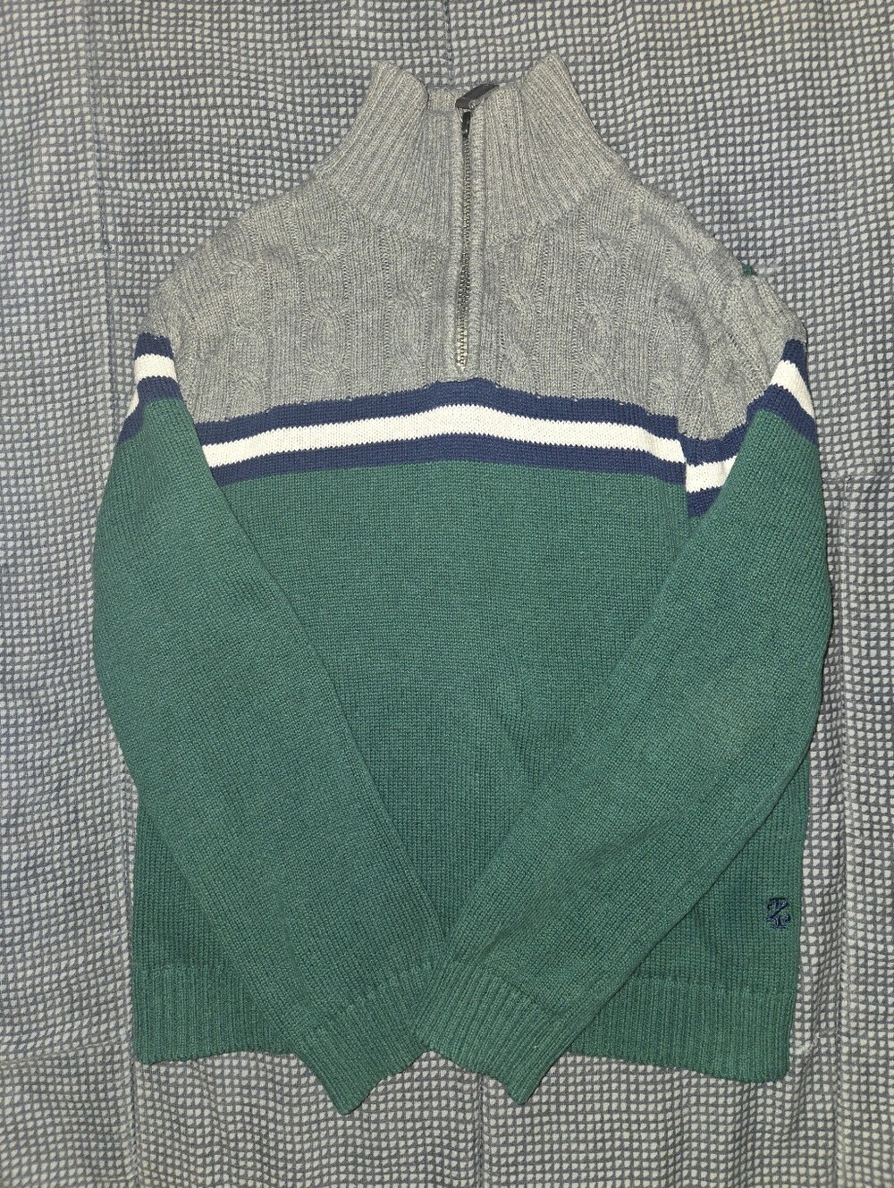 Boys Izod Quarter Zip Sweater